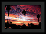 Load image into Gallery viewer, Palm Sunset - Bpa 1003 - Framed Print
