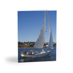 Load image into Gallery viewer, Sail &amp; Sea Note Cards: All Occasion Nautical Inspired Greeting Cards with Envelopes Included (8 pcs)
